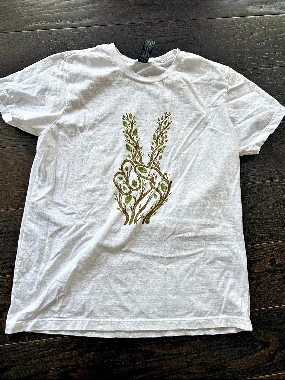 Forest Freak Graphic Tee in White Size Medium
